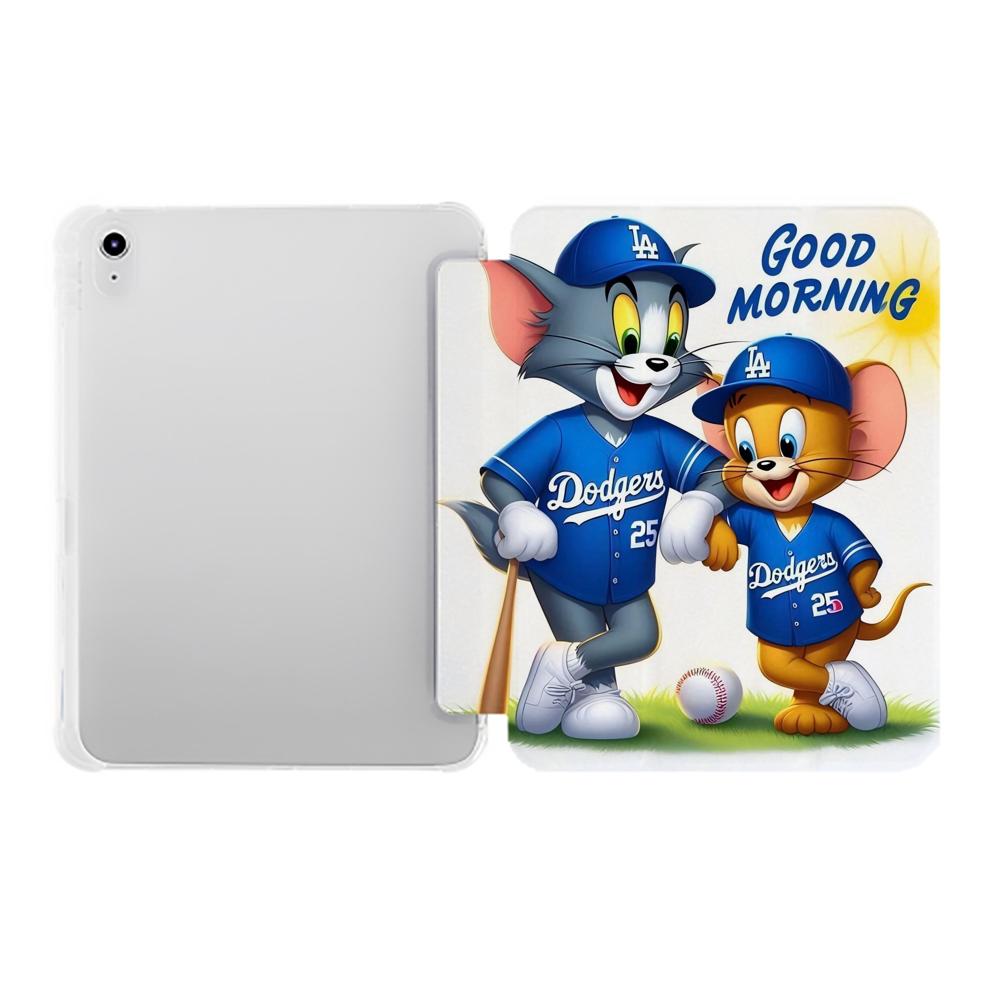  Premium Tri-Fold PU Leather & Silicone IPad Case With Pencil Slot – Fits 9.5,10.5,10.9 – Adjustable Stand, Slim, Protective